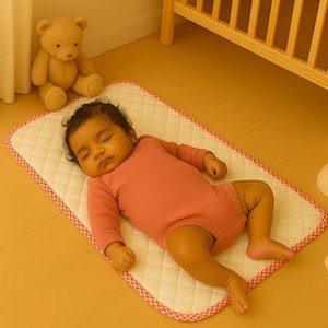 Tapis à langer nomade en coton bio