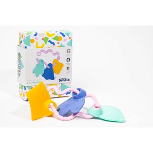 Le rêveur : hochet à manipuler rose