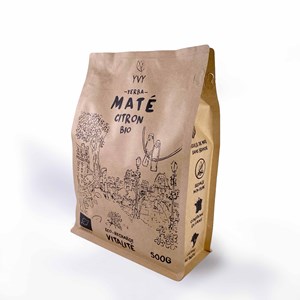 Maté citron bio - eco recharge 500g