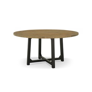Table à manger bois marron 160x160x78.5c