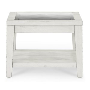 Table de chevet bois blanc - sélisa