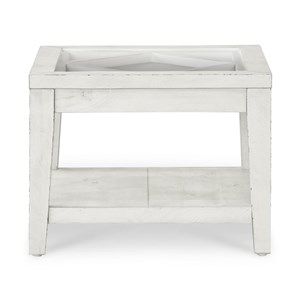 Table de chevet bois blanc - sélisa