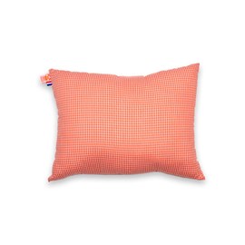 Coussin rectangle en coton bio vichy