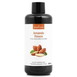 Huile d'amande douce bio - 200ml - fraîcheur garantie oxycert® - vierge & de 1??