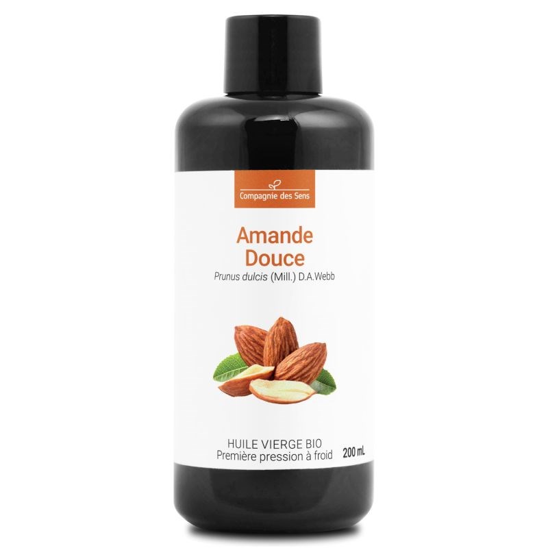 Huile d'amande douce bio - 200ml - fraîcheur garantie oxycert® - vierge & de 1??
