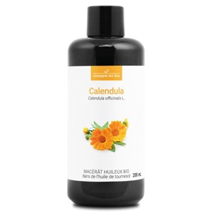 Calendula - macérât huileux bio - 200ml - flacon en verre