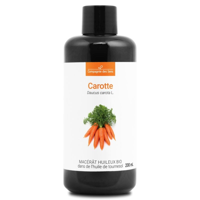 Carotte - macérât huileux bio - 200ml - flacon en verre