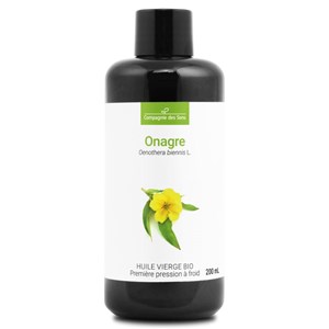 Huile d'onagre bio - 200ml - fraîcheur garantie oxycert® - vierge & de 1?? press
