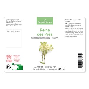 Reine des prés - macérât huileux bio - 200ml - flacon en verre