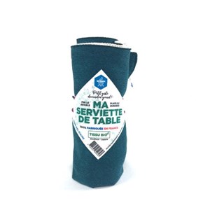 Serviette de table bio lagune