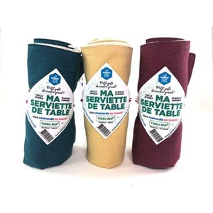 Serviette de table bio safran