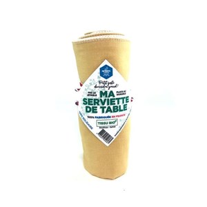 Serviette de table bio safran