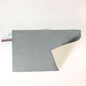Serviette de table bio gris nuage