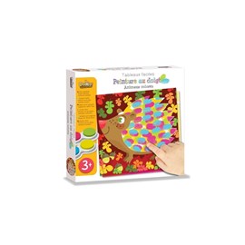 Peinture au doigt animaux colorés