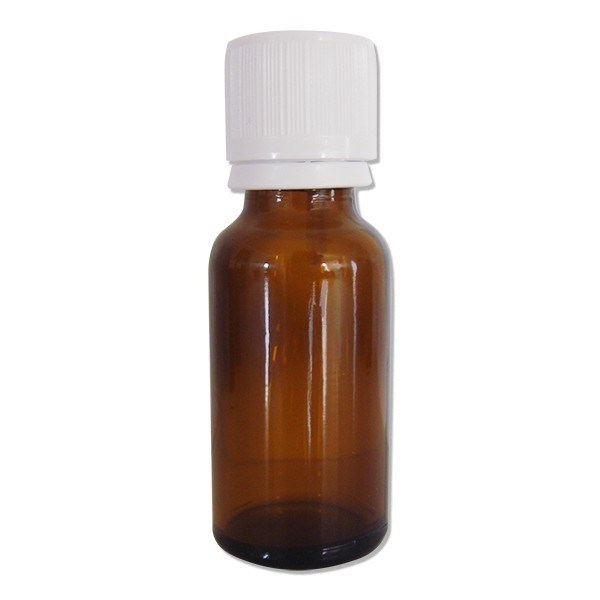 Flacon esterel en verre ambré - 2.5 ml à 50 ml bouchage - capsule compte goutt