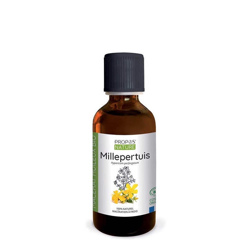 Joliessence - Millepertuis bio - macérât huileux contenance - eco-recharge 500 ml