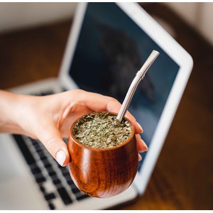 Calebasse à maté en bois