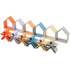 Personnages et maisons à empiler en sili