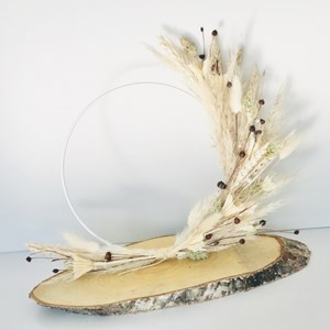 Couronne de fleurs sech&#233;es