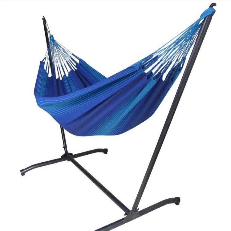 Tropical Influences - Hamac avec support inka l - azur
