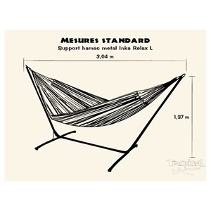 Hamac avec support inka l - azur