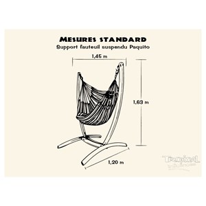 Support paquito avec hamac-chaise poligo