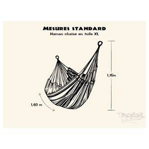 Support paquito avec hamac-chaise poligo