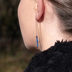 Parure lumia en pierres lapis-lazuli