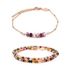 Bracelets en pierres tourmaline