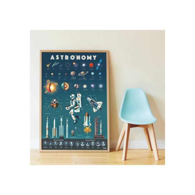 Poster découverte avec stickers astronom (Poppik) - Image 2