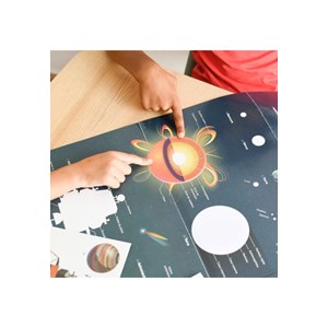 Poster découverte avec stickers astronom