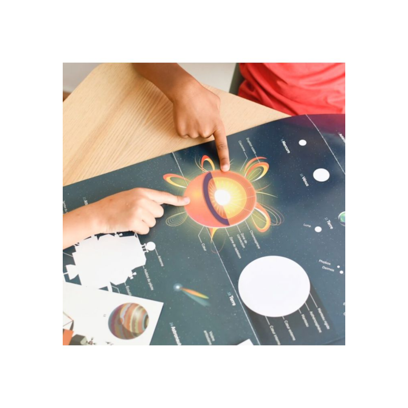 Poster découverte avec stickers astronom (Poppik) - Image 3