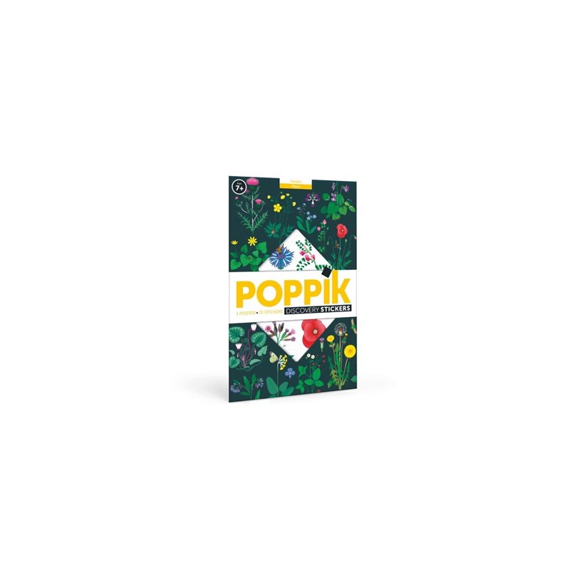 Poppik - Poster découverte avec stickers botaniqu
