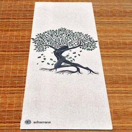 Tapis de yoga chanvre arbre de vie