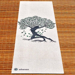 Tapis de yoga chanvre arbre de vie