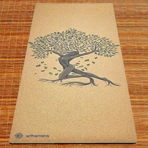 Tapis de yoga liege arbre de vie 5mm