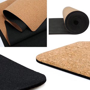 Tapis de yoga liege arbre de vie 5mm