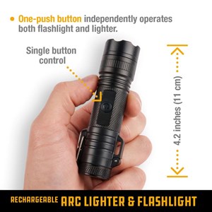 Briquet électrique & lampe 100 lumens