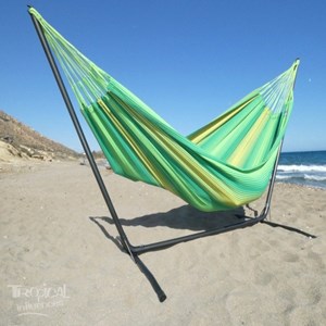 Hamac avec support inka xl - soleil vert