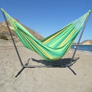 Hamac avec support inka xl - soleil vert