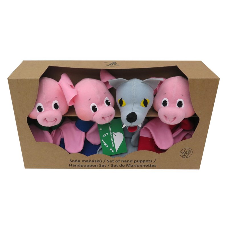 Mù - Set 4 marionnettes trois petits cochons