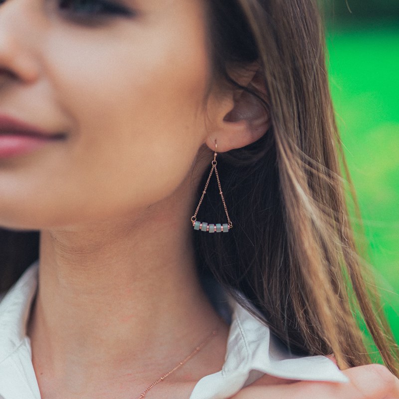 Boucles d'oreilles piana amazonite