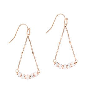Boucles d'oreilles piana howlite