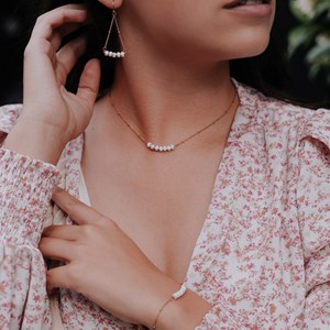 Boucles d'oreilles piana howlite