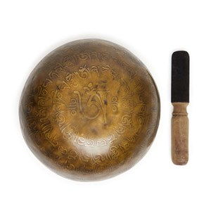 Grand bol chantant en cuivre