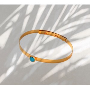 Bracelet ajustable argent doré