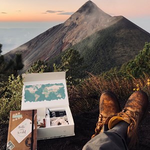 Boite à souvenirs et carnet de voyage