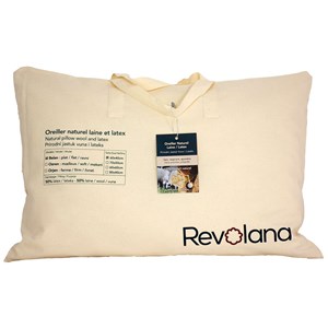 Oreiller plat laine & latex bio 60x40