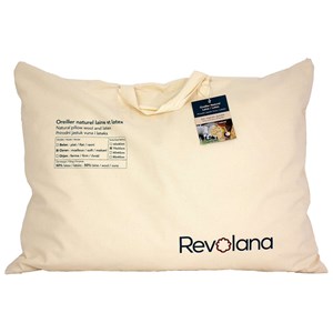 Oreiller moelleux laine& latex bio 60x40