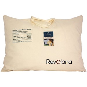 Oreiller ferme laine & latex bio 60x40